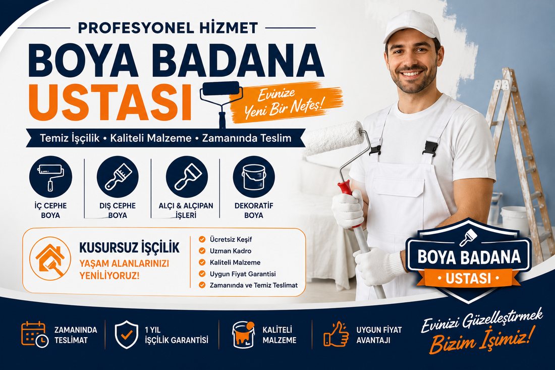 Çamtepe boya badana ustası – profesyonel boyacı